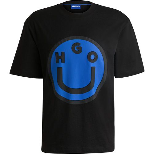 T-shirt en jersey de coton avec logo Happy - HUGO - Modalova