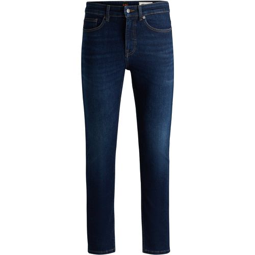 Delaware Jean Slim en denim très stretch flammé - Boss - Modalova