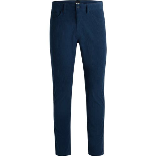 Pantalon Delaware en velours côtelé stretch performant - Boss - Modalova