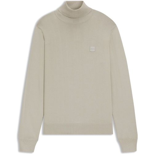Pull à col roulé en coton et cachemire - Boss - Modalova
