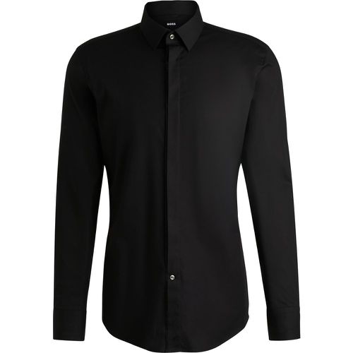 Chemise Slim en popeline de coton stretch facile à repasser - Boss - Modalova