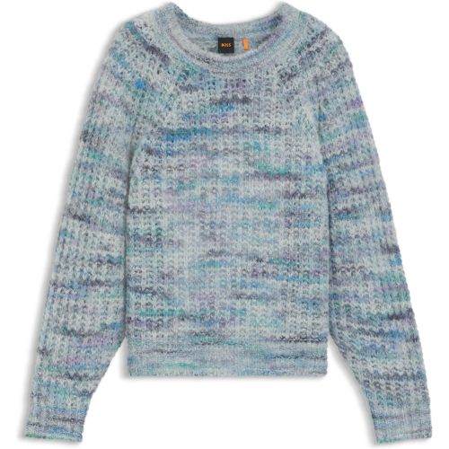 Pull Relaxed en alpaga mélangé multicolore - Boss - Modalova