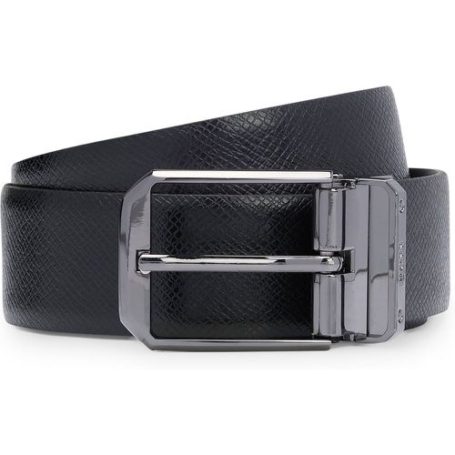 Ceinture réversible en cuir italien avec deux boucles - Boss - Modalova