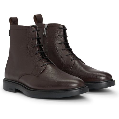 GORE-TEX Bottines mi-hautes en cuir imprimé avec semelle extérieure en gomme - Boss - Modalova