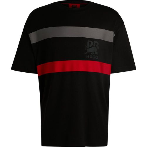 T-shirt Oversize  x RB en mesh à motif taureau emblématique - HUGO - Modalova