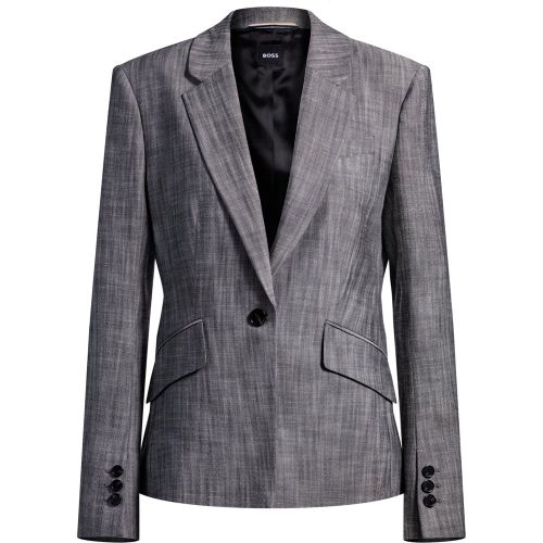 Veste Slim en galuchat chiné - Boss - Modalova