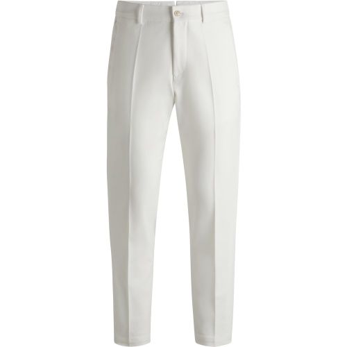 Pantalon Tapered en coton stretch à double tissage - Boss - Modalova