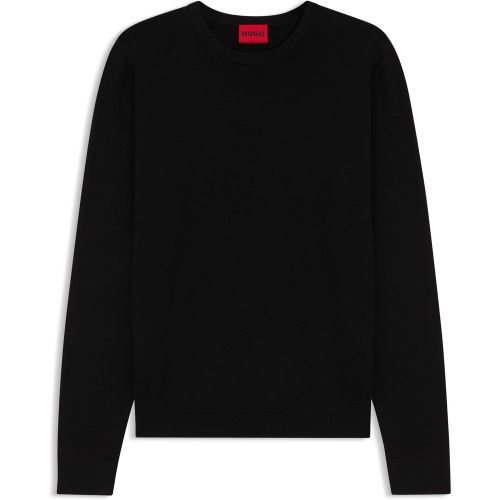 Pull Regular à col rond en fils doux - HUGO - Modalova