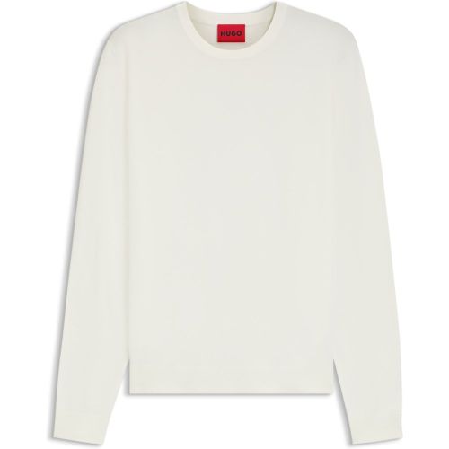 Pull Regular à col rond en fils doux - HUGO - Modalova