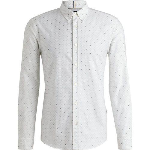 Chemise Slim en coton Oxford imprimé - Boss - Modalova