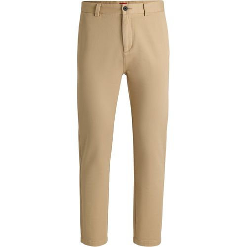 Pantalon Slim à la coupe Regular Rise en twill de coton - HUGO - Modalova