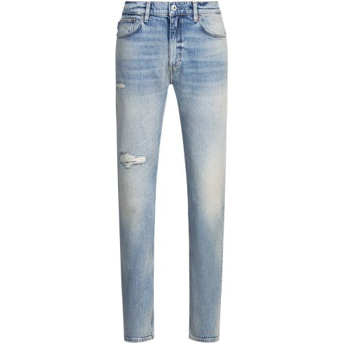 Jean Slim en denim stretch bleu teinté - HUGO - Modalova