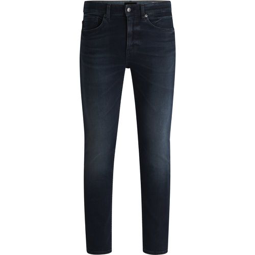 Jean Slim Delaware en denim bleu-noir flammé - Boss - Modalova