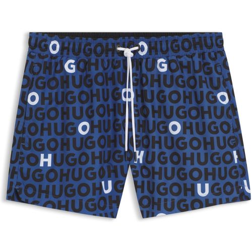 Short de bain à cordon de serrage et logo imprimé - HUGO - Modalova