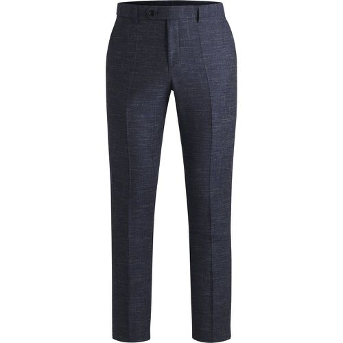 Pantalon Slim en laine vierge mélangée à motif - Boss - Modalova