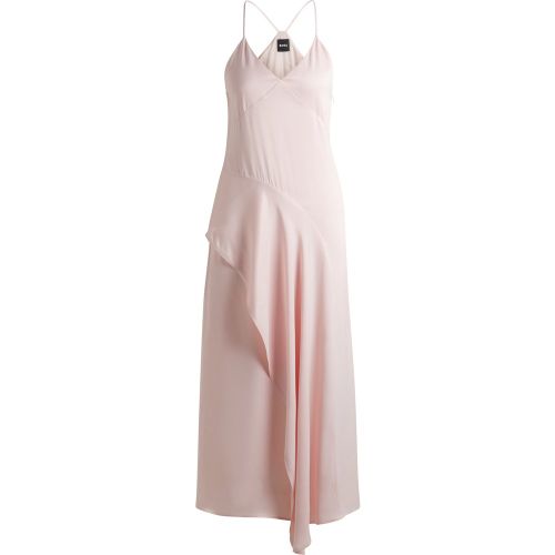 Robe en satin à détail cascade - Boss - Modalova