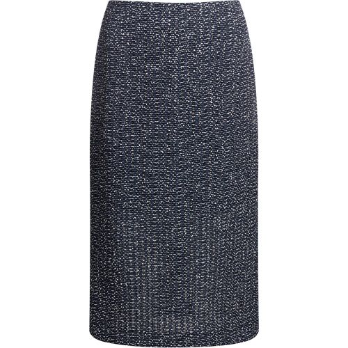 Jupe crayon en tweed crocheté bicolore - Boss - Modalova