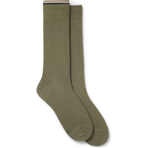 Lot de deux paires de chaussettes mi-mollet en coton mélangé - Boss - Modalova