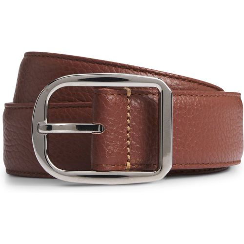 Ceinture en cuir italien avec boucle ronde à ardillon - Boss - Modalova