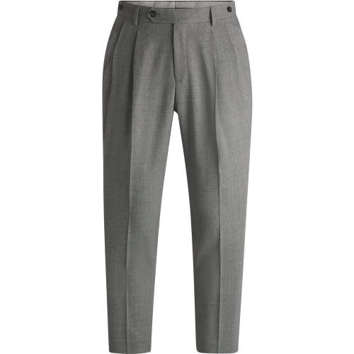 Pantalon SELECTED BY BECKHAM en laine stretch à carreaux - Boss - Modalova