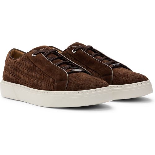 SELECTED BY SHOHEI OHTANI Baskets Gary en cuir suédé tissé avec lacets invisibles - Boss - Modalova