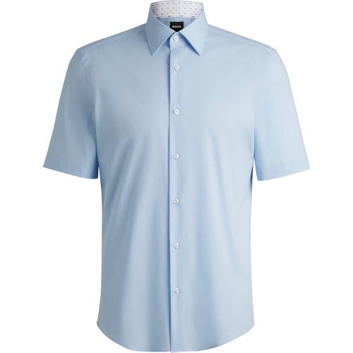 Chemise Regular en popeline de coton stretch facile à repasser - Boss - Modalova