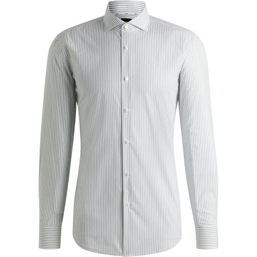 Chemise Slim en coton stretch à rayures facile à repasser - Boss - Modalova
