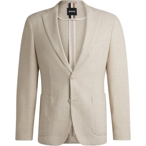 Veste Regular en tweed stretch à micro motif - Boss - Modalova