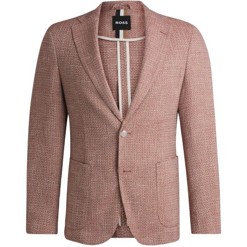 Veste Regular en tweed stretch à micro motif - Boss - Modalova