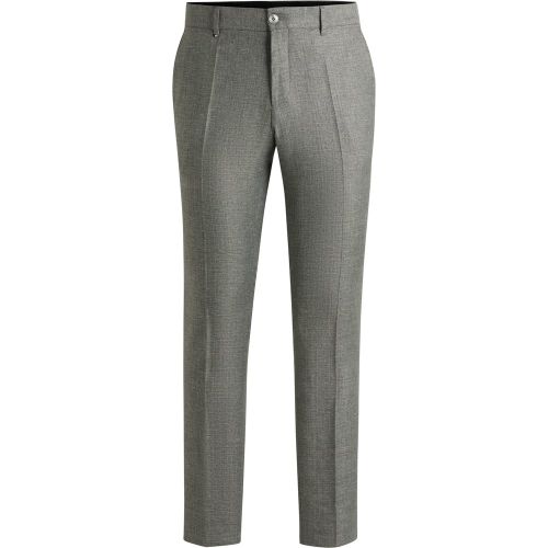 Pantalon habillé en tissu stretch à micro motif - Boss - Modalova