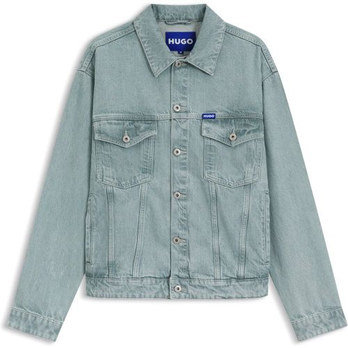 Veste Regular en denim rigide - HUGO - Modalova