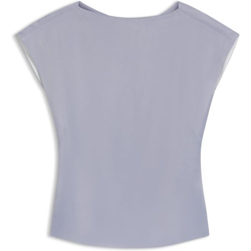 Chemisier Slim en satin à encolure drapée - Boss - Modalova