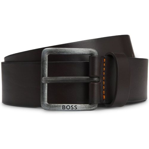 Ceinture en cuir avec boucle logotée - Boss - Modalova