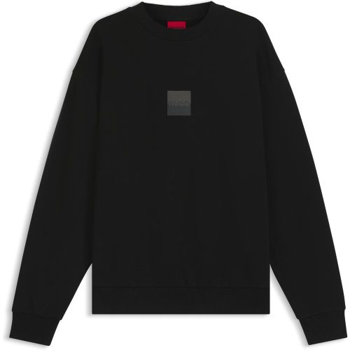 Sweat en molleton de coton avec logo revisité - HUGO - Modalova