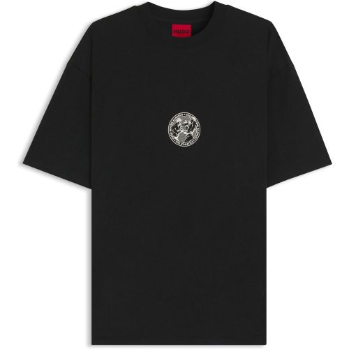 T-shirt en jersey de coton à motif boxe - HUGO - Modalova