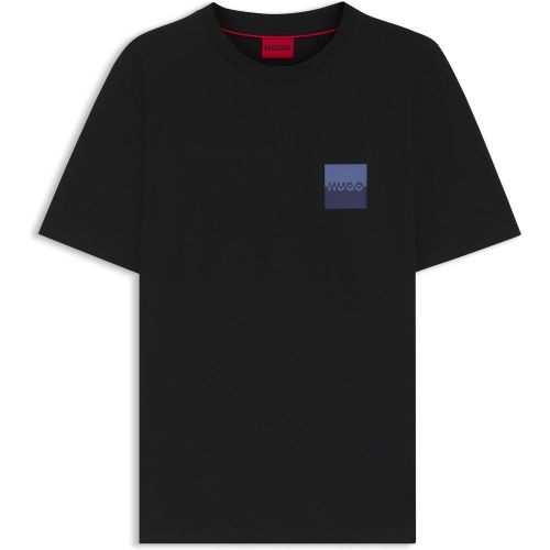 T-shirt en jersey de coton à logo imprimé revisité - HUGO - Modalova