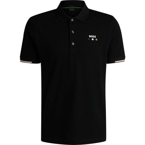 Polo Paddy sportif en coton mercerisé avec finitions quadrillées - Boss - Modalova