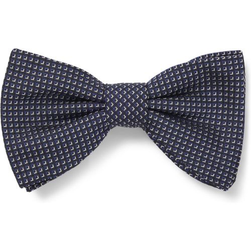 Nœud papillon en soie mélangée à motif jacquard - HUGO - Modalova