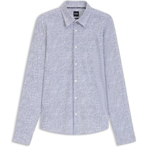 Chemise slim en jersey stretch imprimé performant - Boss - Modalova