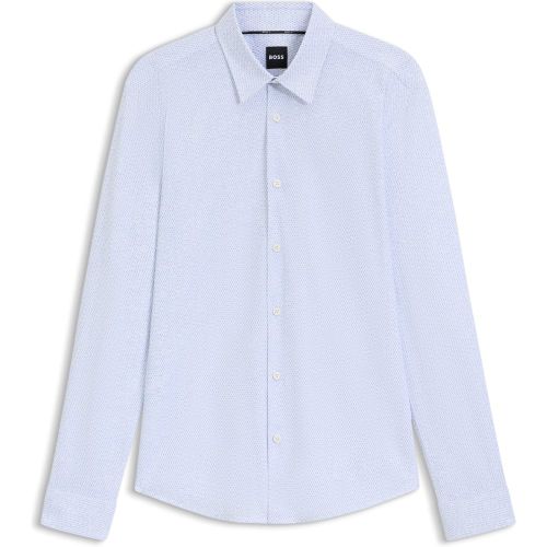 Chemise slim en jersey stretch imprimé performant - Boss - Modalova