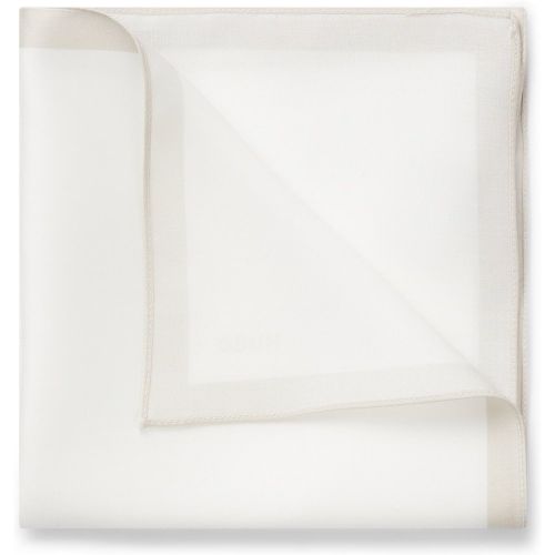 Pochette de costume avec bordure et logo - HUGO - Modalova