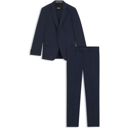 Costume Slim en tissu stretch à micro motif - Boss - Modalova
