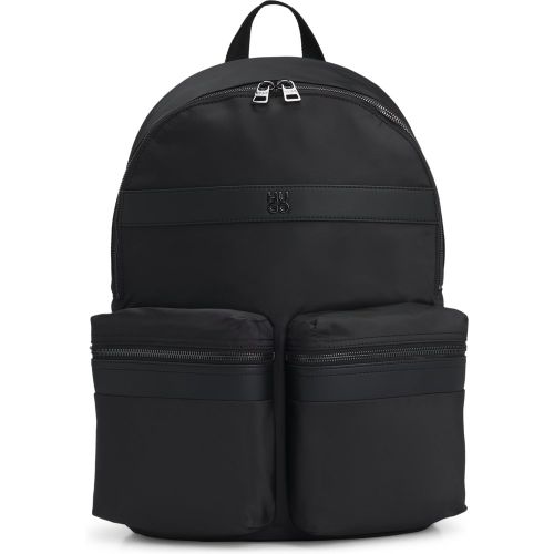 Sac à dos en twill avec finition à logo revisité - HUGO - Modalova
