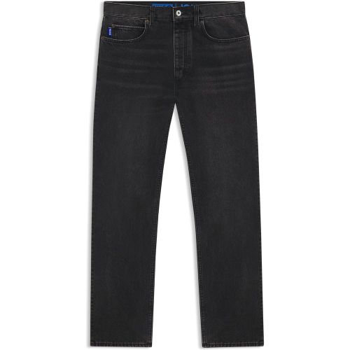 Jean Regular en denim lavé noir - HUGO - Modalova