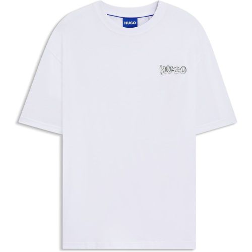 T-shirt unisexe en jersey de coton à logos imprimés - HUGO - Modalova