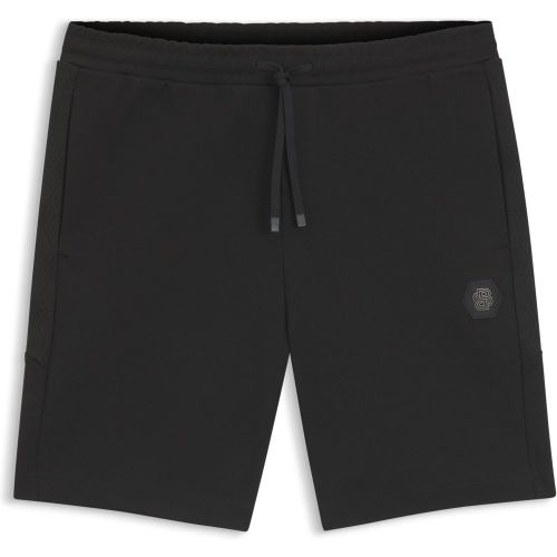 Short en coton mélangé avec monogramme Double B - Boss - Modalova