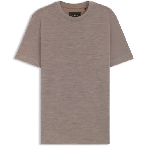T-shirt Regular en soie et laine - Boss - Modalova