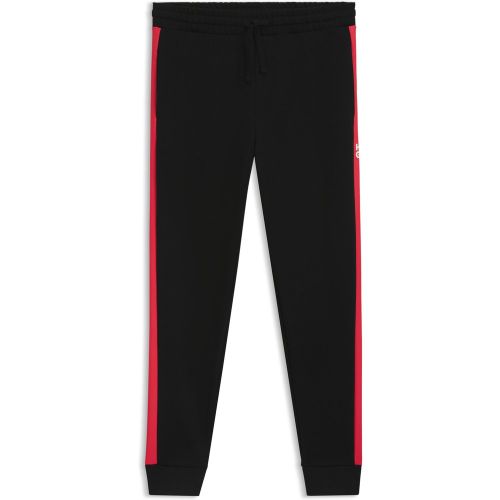 Bas de survêtement en molleton de coton avec rayures contrastantes latérales - HUGO - Modalova