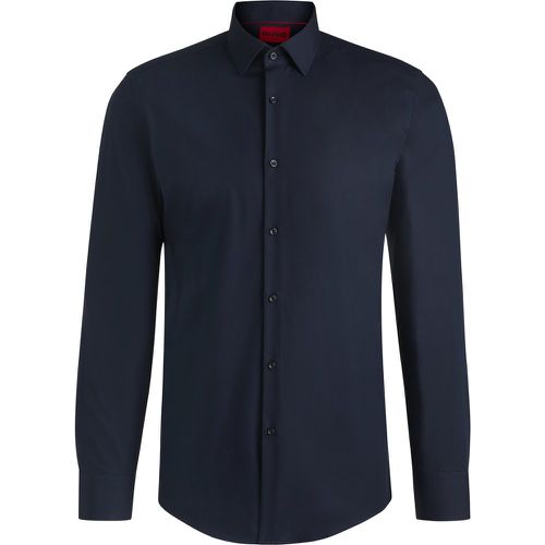 Chemise Slim Fit en popeline de coton facile à repasser - HUGO - Modalova