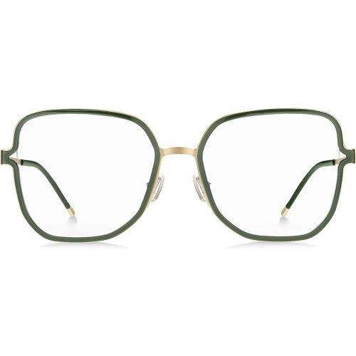 Monture optique avec branches à découpe et chaînette logotée - Boss - Modalova